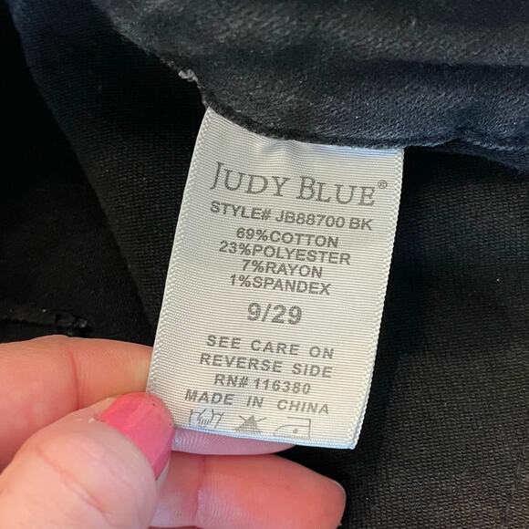 Judy Blue Black Jeans‎ Denim Joggers Size 9 /29 - Picture 7 of 11